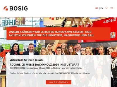Website von BOSIG Holding GmbH & Co. KG
