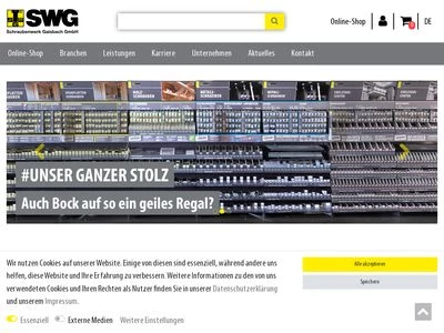 Website von SWG Schraubenwerk Gaisbach GmbH