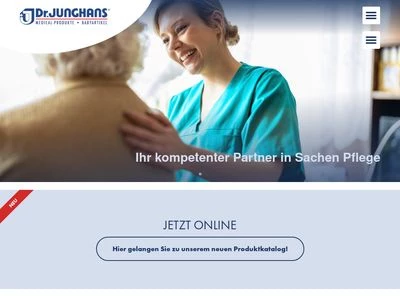 Website von Dr. JUNGHANS Medical GmbH