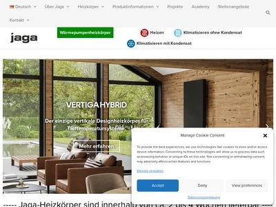 Website von Jaga Deuschland GmbH