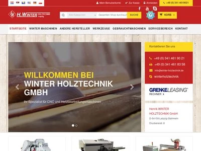 Website von Henrik Winter Holztechnik GmbH