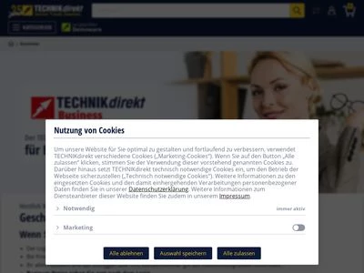 Website von TECHNIKdirekt