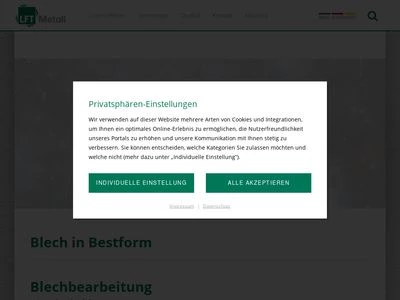 Website von LFT Lager- und Fördertechnik GmbH