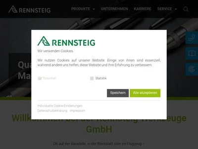 Website von Rennsteig Werkzeuge GmbH