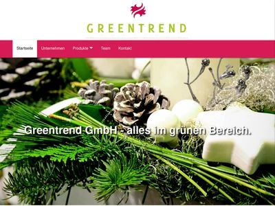 Website von GREENTREND GMBH