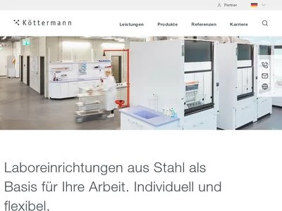 Website von  Köttermann GmbH
