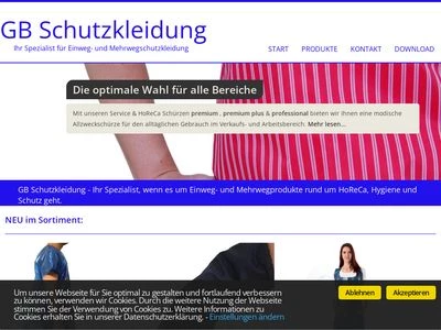 Website von GB Schutzkleidung, Gebr. Busse GmbH & Co. KG