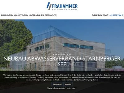 Website von FRAHAMMER GmbH & Co. KG