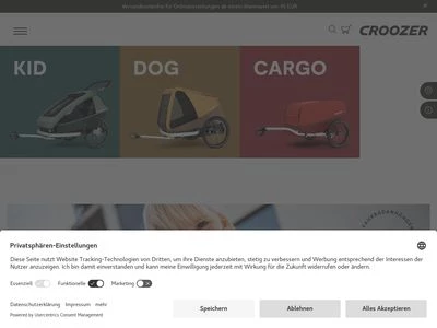 Website von Croozer GmbH