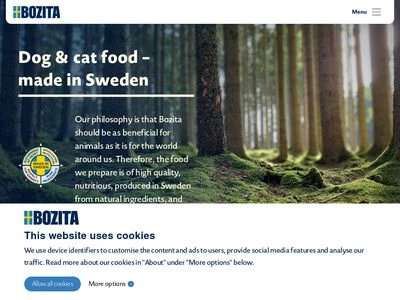 Website von Lantmännen Bozita GmbH