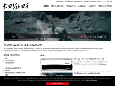 Website von Kessler Swiss AG
