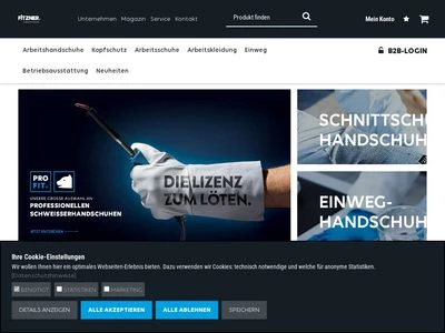 Website von Fitzner Arbeitsschutz GmbH & Co. KG