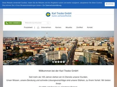 Website von Karl Treske GmbH
