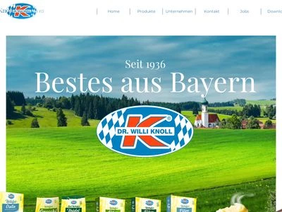 Website von Dr. Willi Knoll GmbH & Co.KG