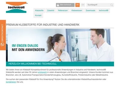 Website von Ruderer Klebetechnik GmbH