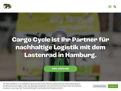 Website von CARGO CYCLE