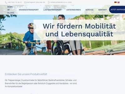 Website von AAT Alber Antriebstechnik GmbH