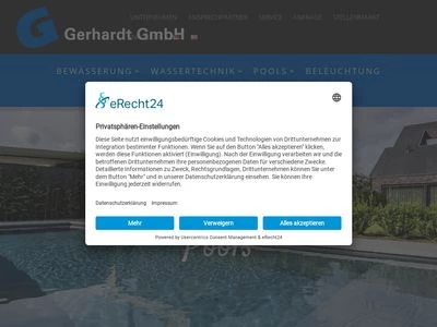 Website von Gerhardt GmbH