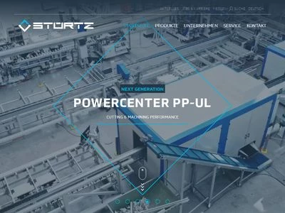 Website von Stürtz Maschinenbau GmbH