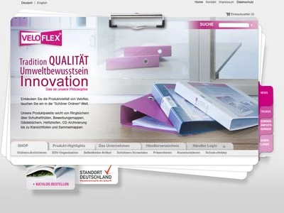 Website von VELOFLEX - Carsten Thormählen GmbH & Co. KG