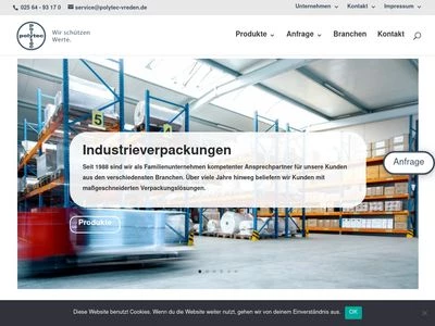 Website von Polytec Kunststoffverarbeitung GmbH & Co.KG