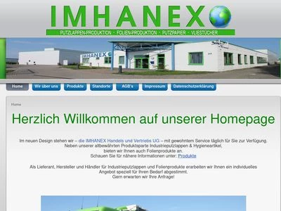 Website von IMHANEX GmbH