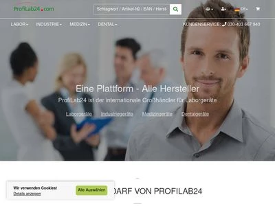Website von ProfiLab24 GmbH