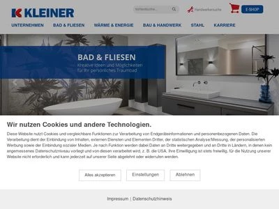 Website von KONRAD KLEINER GmbH