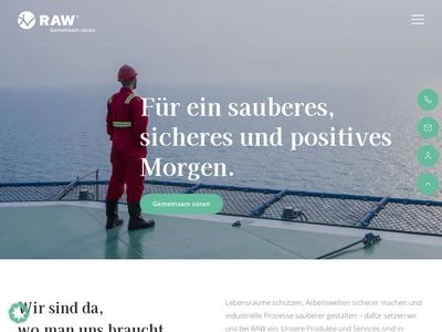 Website von RAW Handel und Beratungs GmbH