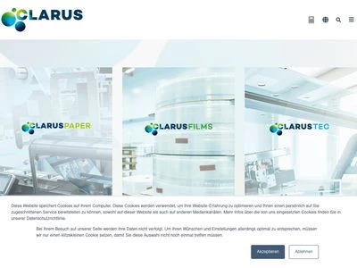 Website von CLARUS Films GmbH