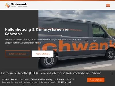 Website von Schwank GmbH
