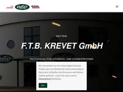 Website von F.T.B. Krevet GmbH