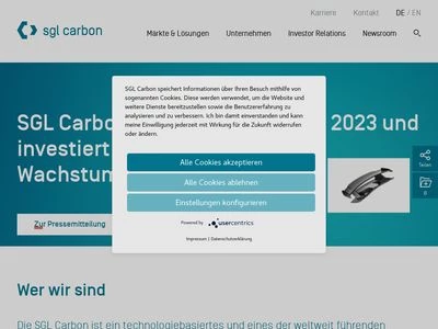 Website von SGL Carbon SE