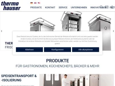 Website von thermohauser GmbH