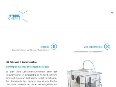 Website von Hybrid Chemie GmbH