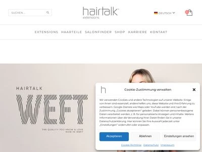 Website von hairtalk GmbH