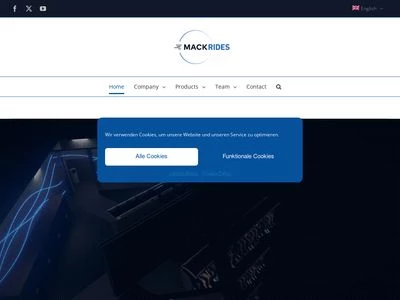 Website von Mack Rides GmbH & Co KG