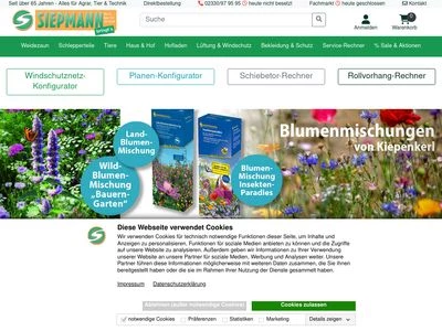 Website von Siepmann GmbH