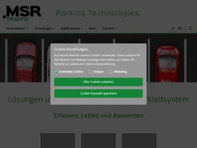 Website von MSR-Traffic GmbH