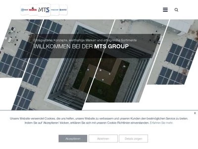 Website von MTS MarkenTechnikService GmbH & Co. KG