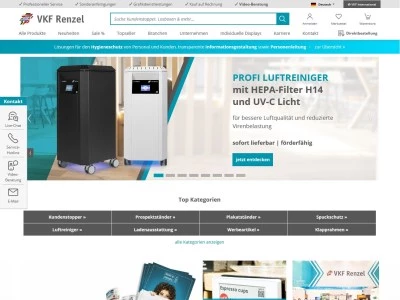 Website von VKF Renzel GmbH