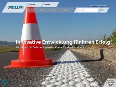 Website von Winter Markiertechnik GmbH