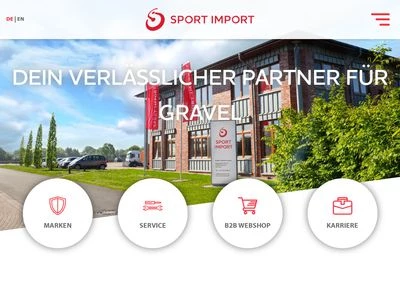 Website von SPORT IMPORT GmbH