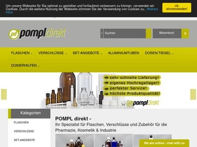 Website von POMPL direkt e.K.