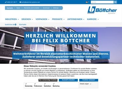 Website von Felix Böttcher GmbH & Co. KG