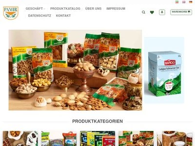 Website von Pamir GmbH