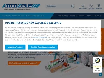 Website von Ottozeus GmbH