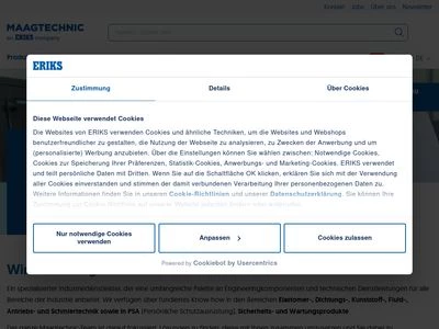 Website von Maagtechnic AG