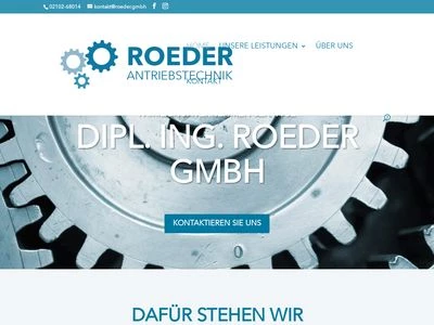 Website von Dipl. Ing. Roeder GmbH