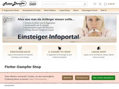 Website von Flotter-Dampfer GmbH